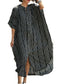 Chiffon Leopard Turkish Kaftan Pockets Swimwear Bikini Cover Up Maxi Dress