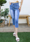 Slim Fit Capris Boyfriend Jeans
