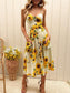 Independence Day Flag Dress With Suspenders And Buttons