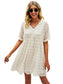 Floral Dream Embroidered Bell Sleeve Dress