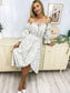 Casual Boho Long Sleeve Off Shoulder Renaissance Dress