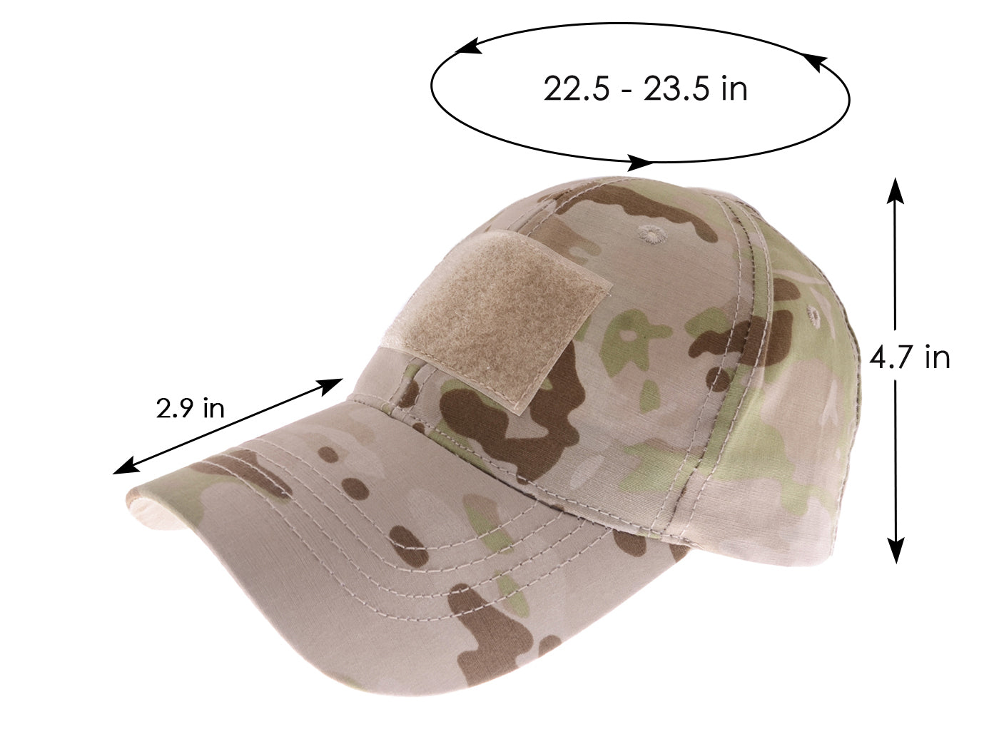 Anna-Kaci Camouflage Patch Baseball Cap Outdoor Military Tactical Operator Hats