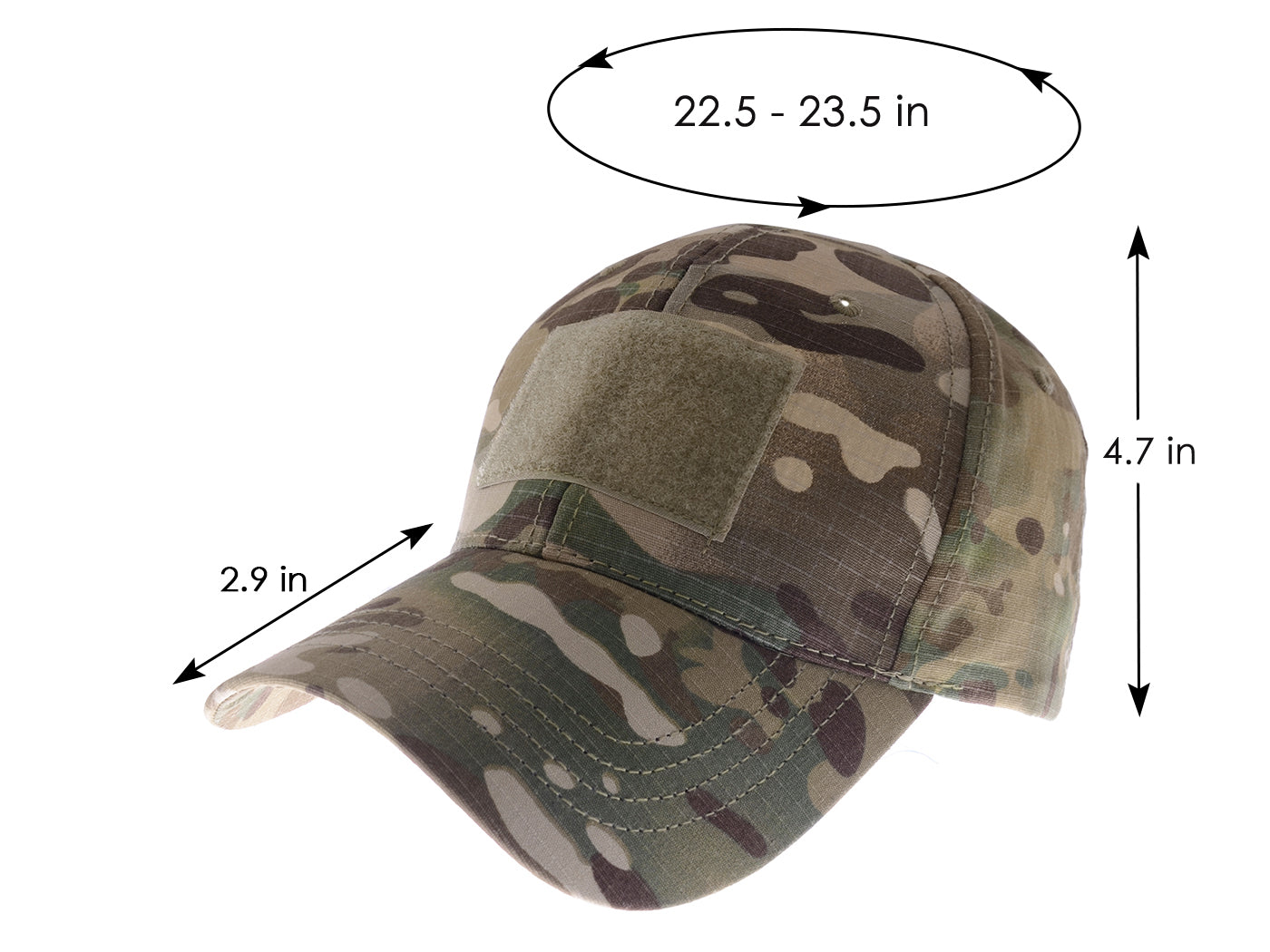 Anna-Kaci Camouflage Patch Baseball Cap Outdoor Military Tactical Operator Hats