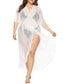 Plus Size Boho Open Front Crochet Cover Up Sleeveless Shawl Cardigan Vest