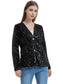 Anna-Kaci Women's Sequins Blazer Cardigan Jacket Open Front Casual Shiny Coat