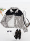 Leopard Print Crop Denim Shacket