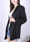 Ruched Open Front Blazer