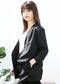 Ruched Open Front Blazer