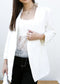 Ruched Open Front Blazer