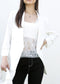 Ruched Open Front Blazer