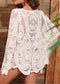 Long Sleeve Cover Up Crochet Lace Cardigan