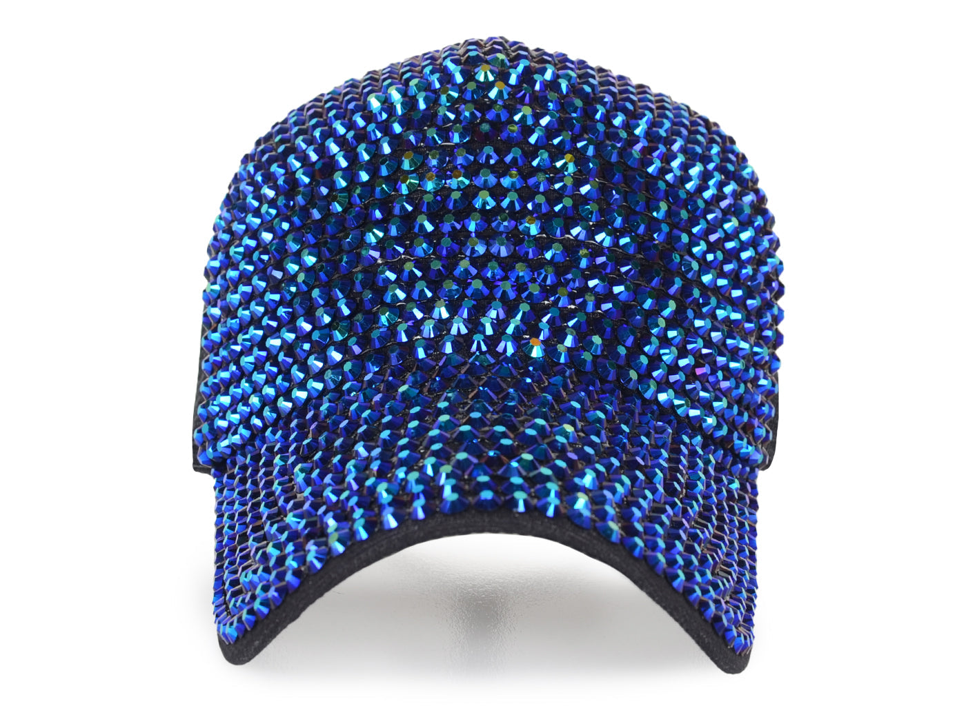 Anna-Kaci Women's Studded Rhinestone Baseball Cap Bun Ponytail Adjustable Sparkle Mesh Sun Hat