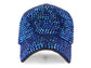 Anna-Kaci Women's Studded Rhinestone Baseball Cap Bun Ponytail Adjustable Sparkle Mesh Sun Hat