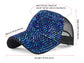 Anna-Kaci Women's Studded Rhinestone Baseball Cap Bun Ponytail Adjustable Sparkle Mesh Sun Hat