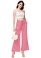 Anna-Kaci Womens High Waist Drawstring Wide Leg Long Pants Casual Loose Soft Ladies Pants with Pockets