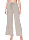 Anna-Kaci Womens High Waist Drawstring Wide Leg Long Pants Casual Loose Soft Ladies Pants with Pockets