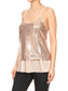 Sequin Spaghetti Camisole Tank Top