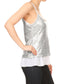 Sequin Spaghetti Camisole Tank Top