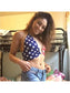 Anna-Kaci American Flag Halter Neck Strapless Tube Top Bralette USA | Anna-Kaci