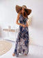 Anna-Kaci Beach Paradise Floral Print Maxi Dress for Women