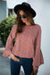 Anna-Kaci Bell Long Sleeve Floral Print Blouse Round neck for Women
