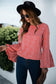 Anna-Kaci Bell Long Sleeve Floral Print Blouse Round neck for Women