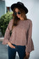 Anna-Kaci Bell Long Sleeve Floral Print Blouse Round neck for Women