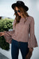 Anna-Kaci Bell Long Sleeve Floral Print Blouse Round neck for Women