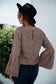 Anna-Kaci Bell Long Sleeve Floral Print Blouse Round neck for Women