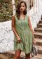 Anna-Kaci Boho Sleeveless Tunic Dress A Line Sweetheart Neck with Tassels for Women