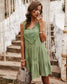 Anna-Kaci Boho Sleeveless Tunic Dress A Line Sweetheart Neck with Tassels for Women