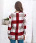 Anna-Kaci Buffalo Plaid Print V Neck Long Sleeve Casual Simple Top for Women