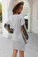 Anna-Kaci Colorful Striped Long Sleeve Basic Tunic Dress Above Knee Dress for Women