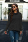 Anna-Kaci Cowl Neck Waffle Knit Long Sleeve Relaxed Fit Sweater for Women Large 8-10 / Black