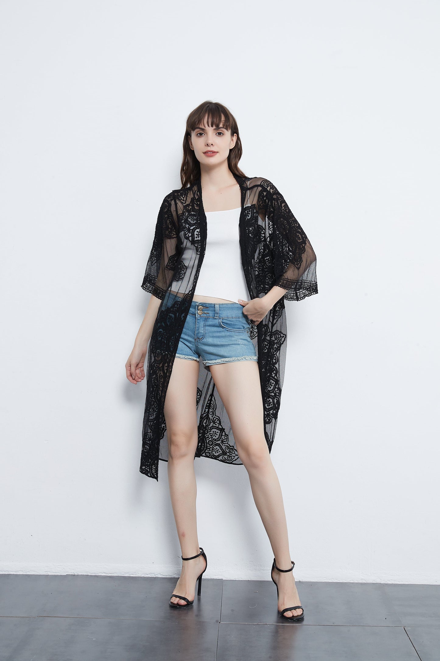 Anna-Kaci Crochet Embroidered Lace Cardi | Anna-Kaci