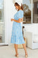 Anna-Kaci Daisy Floral Print Ruffle Cross V Neck Short Sleeve Maxi Dress for Women