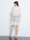 Anna-Kaci Embroidered Mesh Sheer Midi Dress| Womens | Anna-Kaci