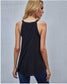 Anna-Kaci Flare V Neck Tank Top Handkerchief Spring Racerback Tank for Women