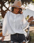 Anna-Kaci Gathered Loose Fitting Long Sleeve Button Blouse | Anna-Kaci White / Small 0-4