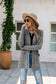 Anna-Kaci Heather Knit Lightweight Long Sleeve Pocket Cardigan for Women Light Grey / Small 0-4