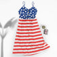 Anna-Kaci Independence Day Flag Dress With Suspenders And Buttons | Anna-Kaci