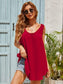 Anna-Kaci Lace Floral Crochet Back Summer Tank Top For Women