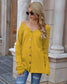 Anna-Kaci Layering Button Up Textured Tunic Long Sleeve Top for Women 2XL 12-14 / Yellow