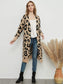 Anna-Kaci Leopard Cheetah Print Cardigan Long Sleeve Open Front With Pockets | Womens | Anna-Kaci