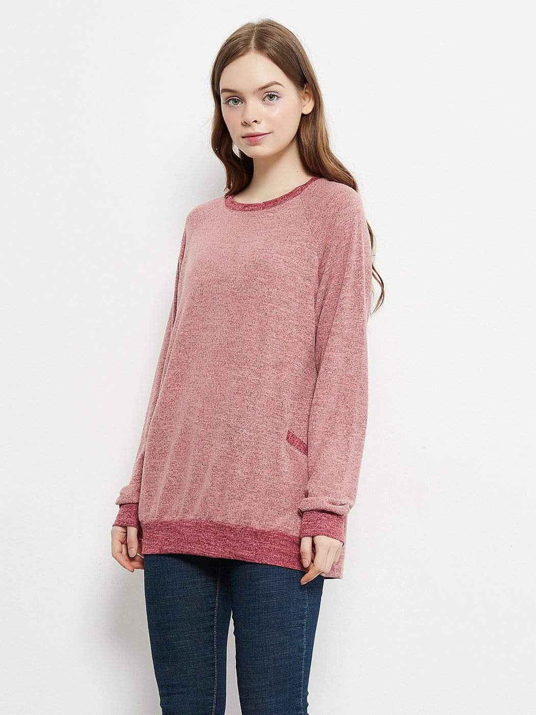Anna-Kaci Long Sleeve Pocket Front Pullover | Anna-Kaci