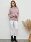 Anna-Kaci Open Back Tied Bow Knitted Chunky Long Sleeve Sweater for Women