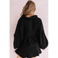Anna-Kaci Oversized Ruffle Lantern Long Sleeve Flare Top for Women