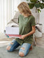 Anna-Kaci Side Button Spring Green T-Shirt Tee for Women