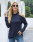 Anna-Kaci Single Cold Shoulder Long Sleeve Top High Neck for Women