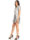 ANNA-KACI Sparkle Sequin Short Sleeve Party Tunic Mini Dress - ANNA-KACI